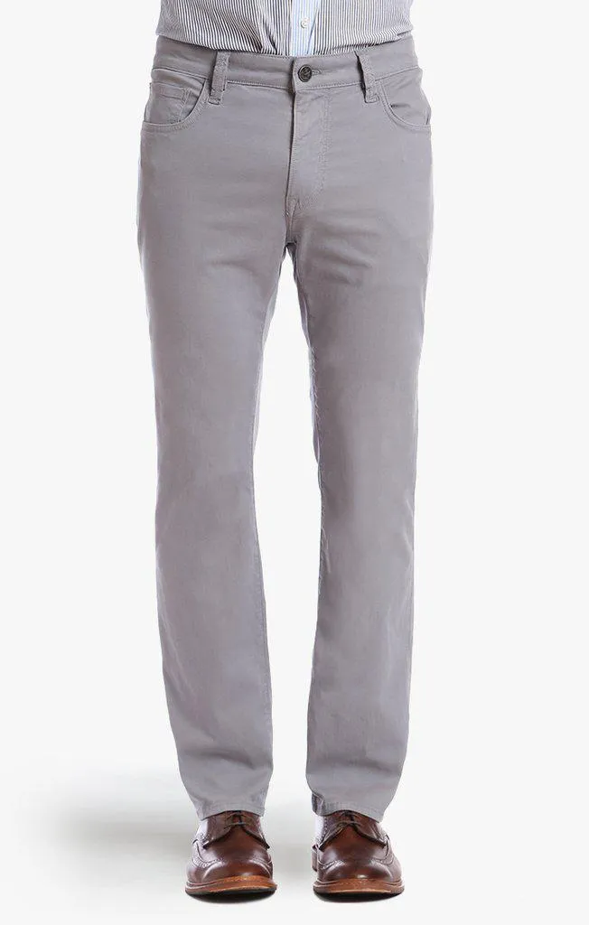 34 Heritage Courage Straight Leg Pants in Grey Fine Twill