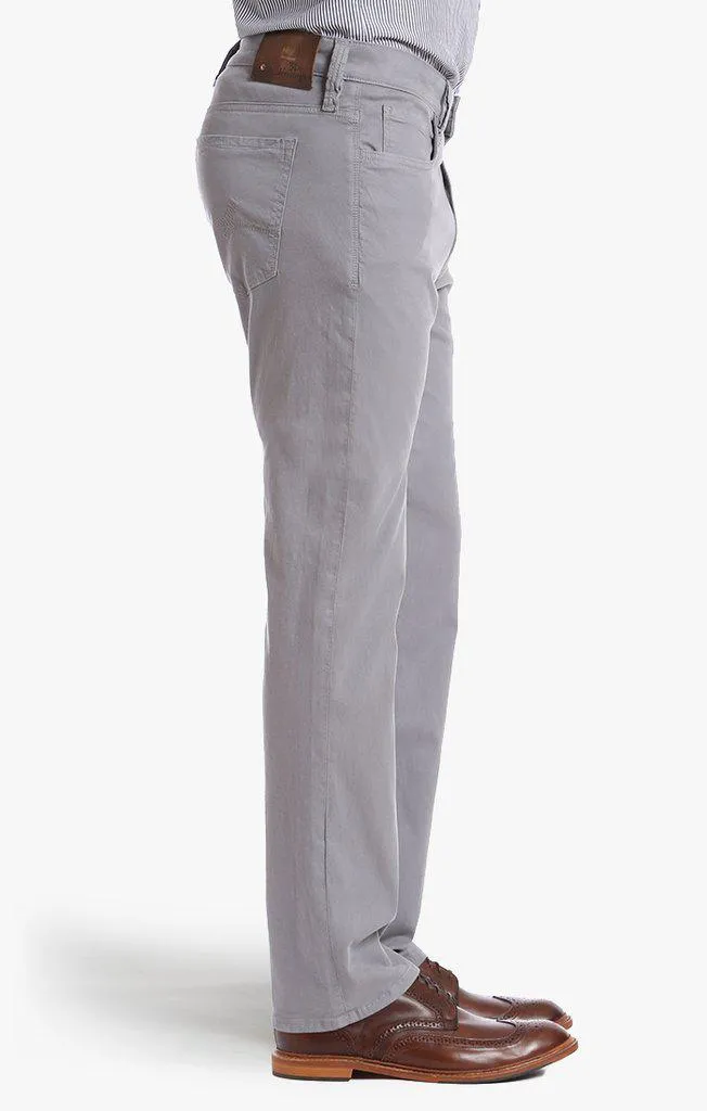 34 Heritage Courage Straight Leg Pants in Grey Fine Twill