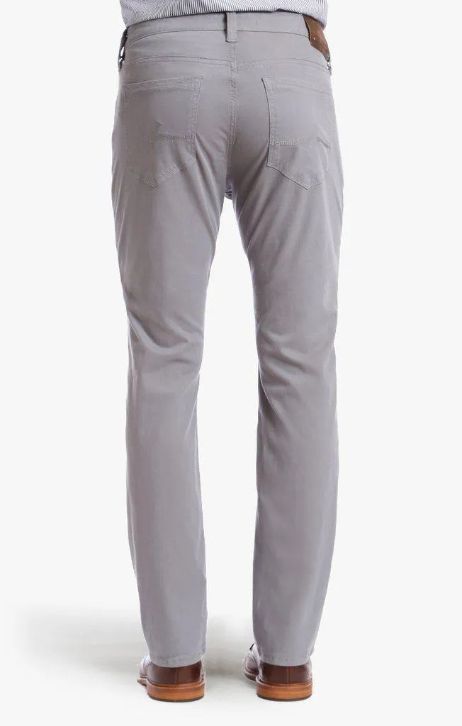 34 Heritage Courage Straight Leg Pants in Grey Fine Twill