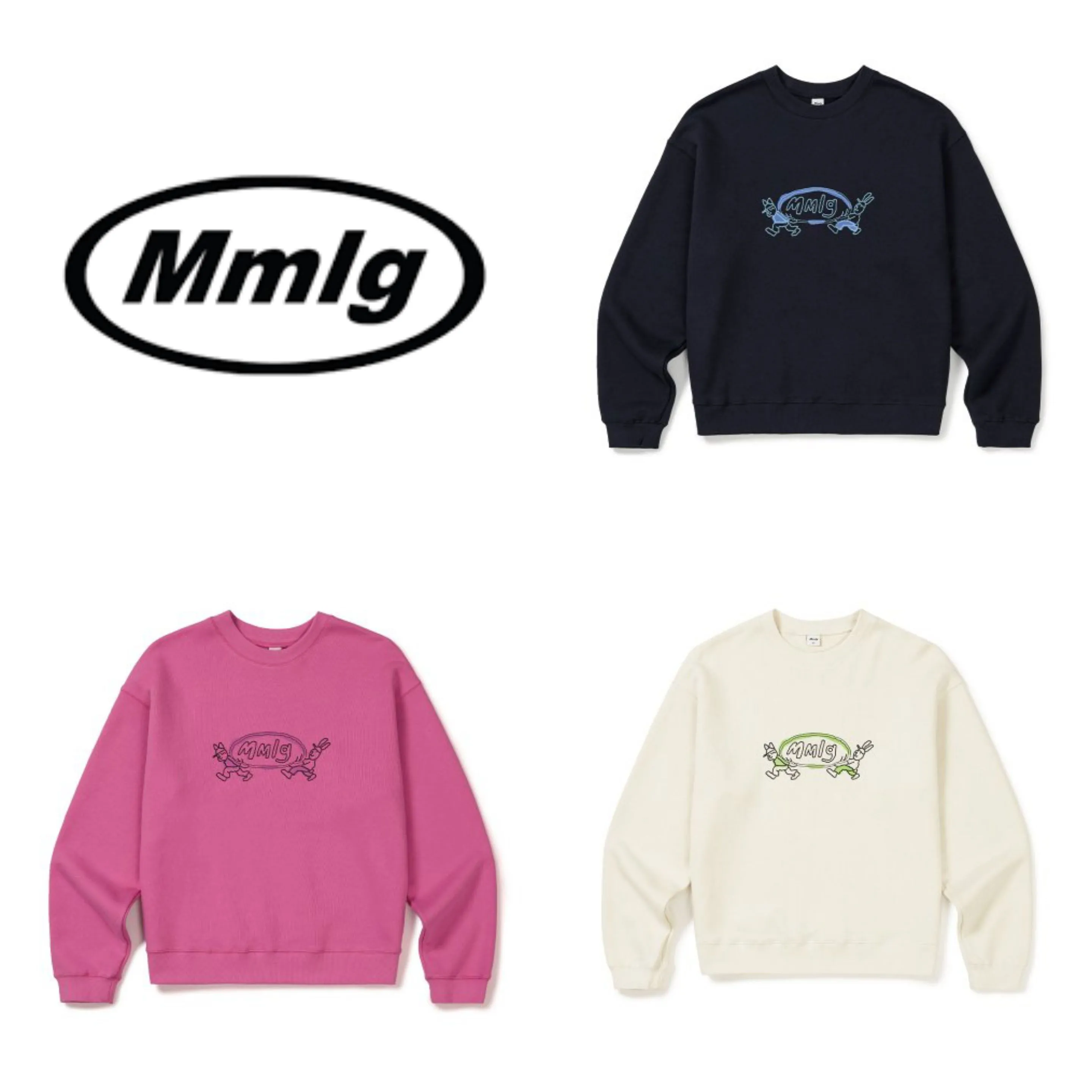 87MM  |Unisex Street Style Long Sleeves Cotton Logo Sweatshirts