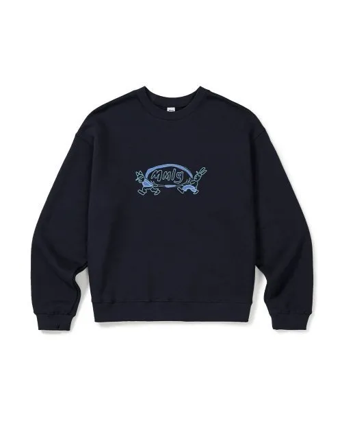 87MM  |Unisex Street Style Long Sleeves Cotton Logo Sweatshirts