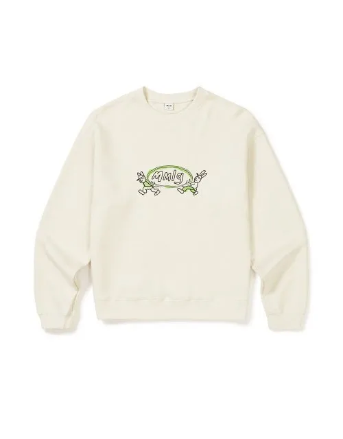 87MM  |Unisex Street Style Long Sleeves Cotton Logo Sweatshirts