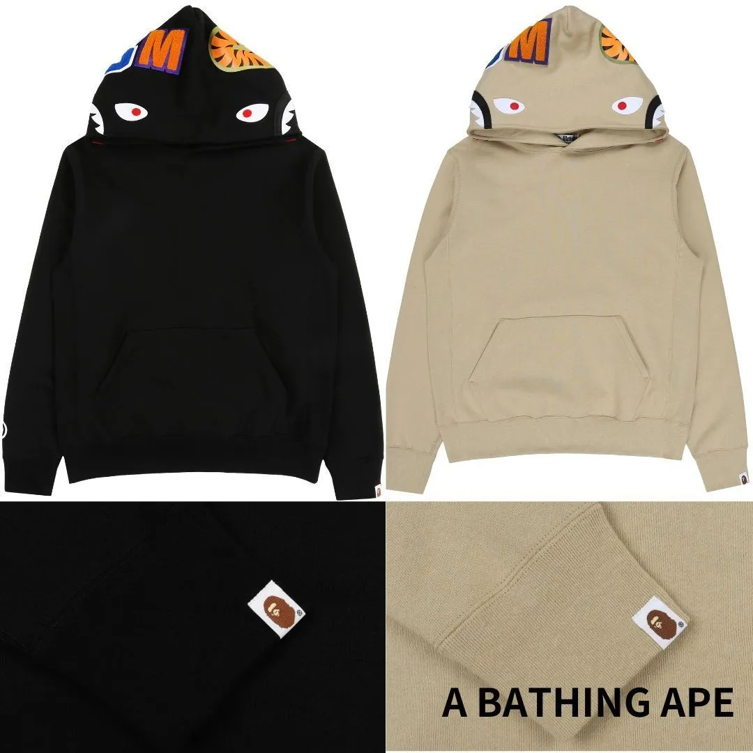 A BATHING APE  |Pullovers Unisex Street Style Long Sleeves Plain Cotton