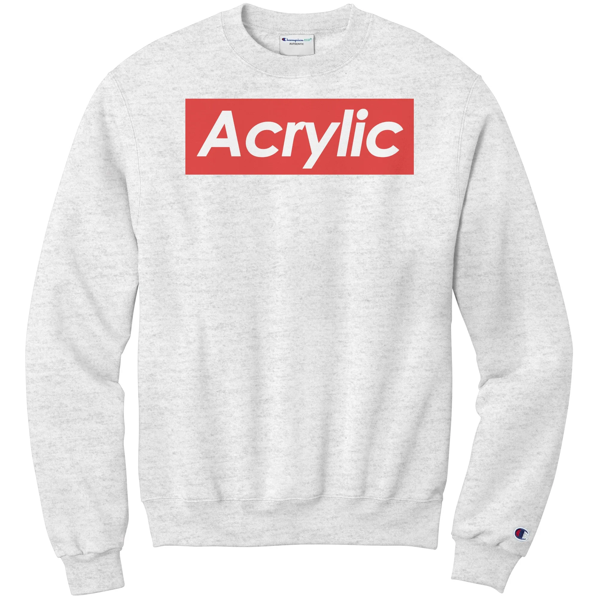 Acrylic supreme themed sweatshirt