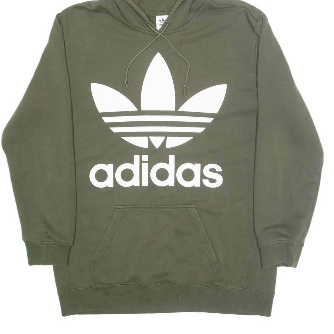 ADIDAS Womens Green Hoodie UK 12