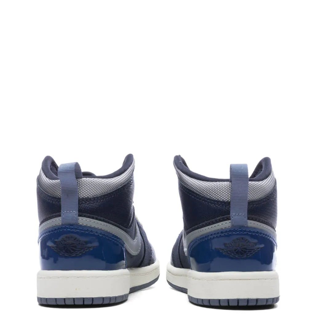 Air Jordan 1 Mid SE Craft (PS) - Obsidian/White/French Blue