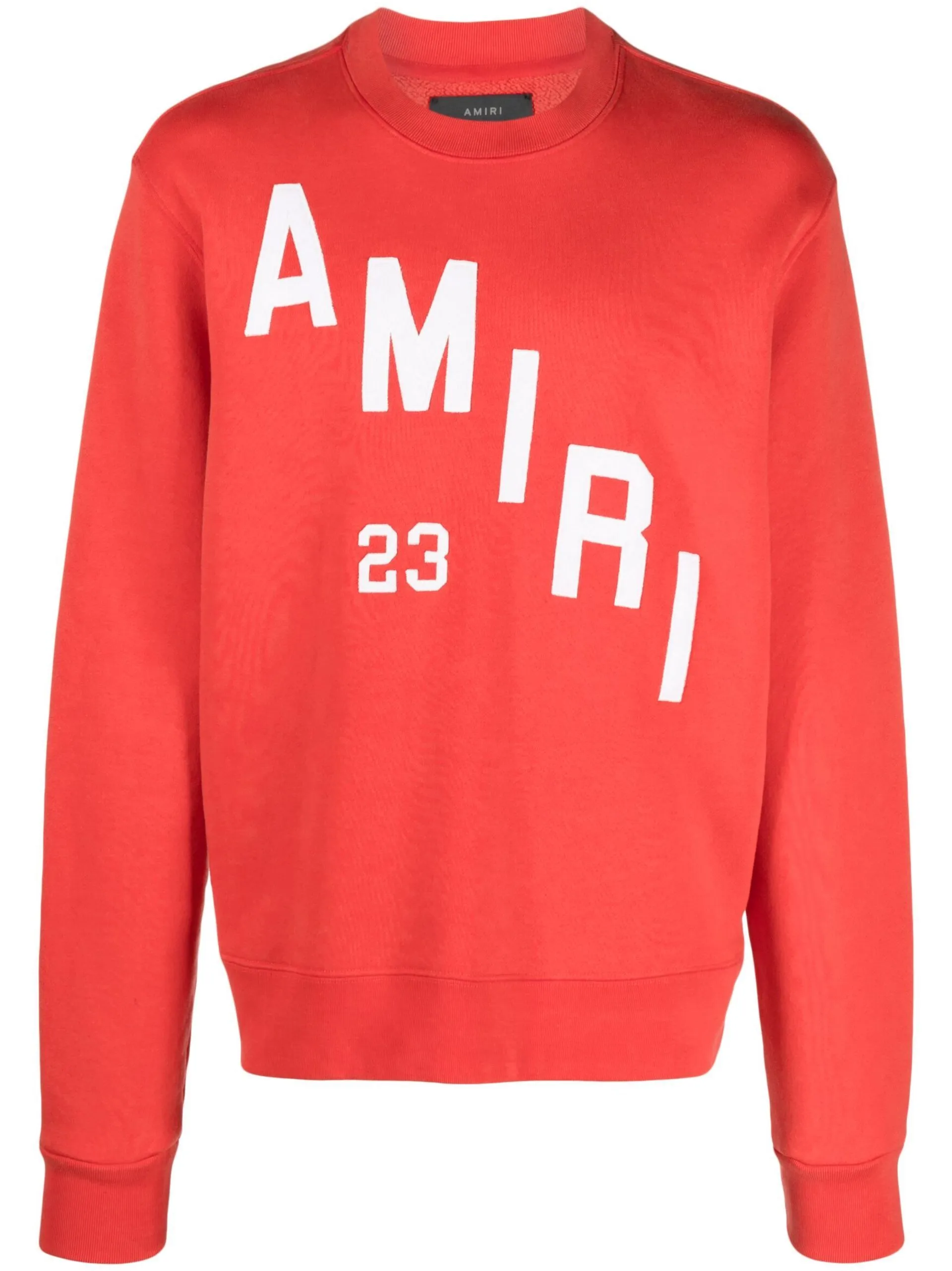 AMIRI  |Crew Neck Pullovers Street Style Bi-color Long Sleeves Plain