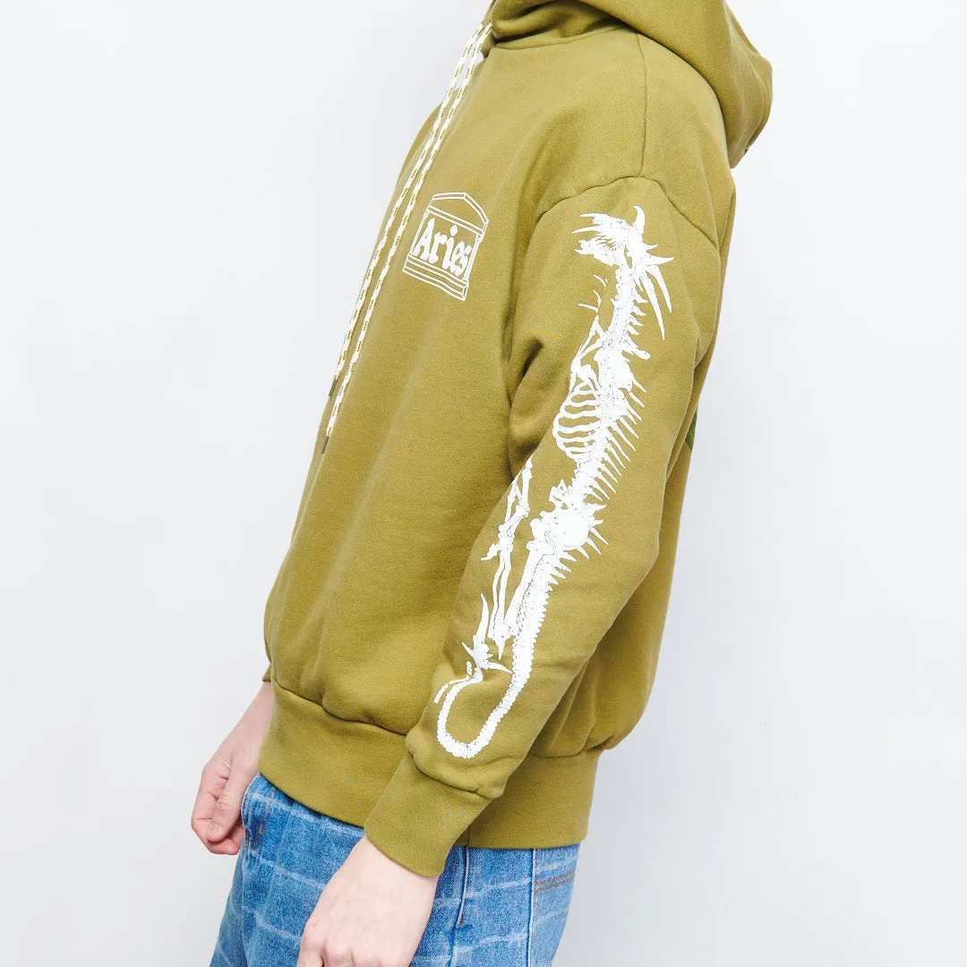 Aries - Dragon Skeletor Hoodie (olive)