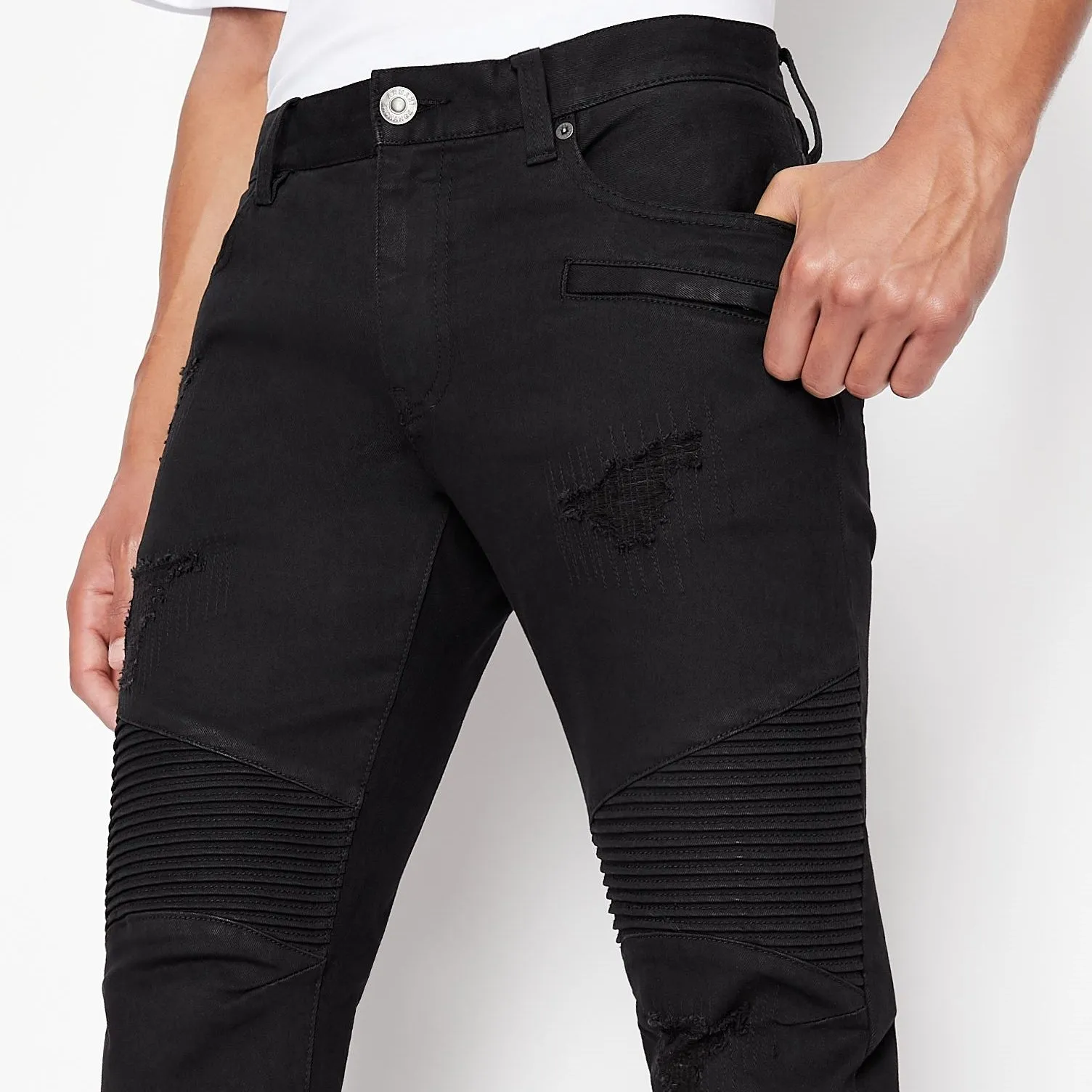 Armani Exchange Skinny Biker Jeans