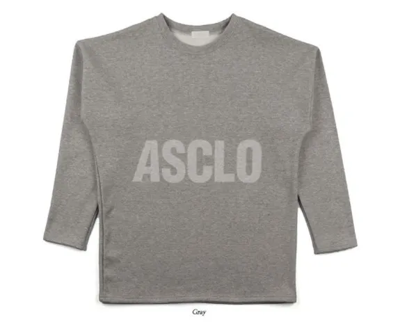 ASCLO  |Crew Neck Pullovers Unisex Long Sleeves Plain Cotton