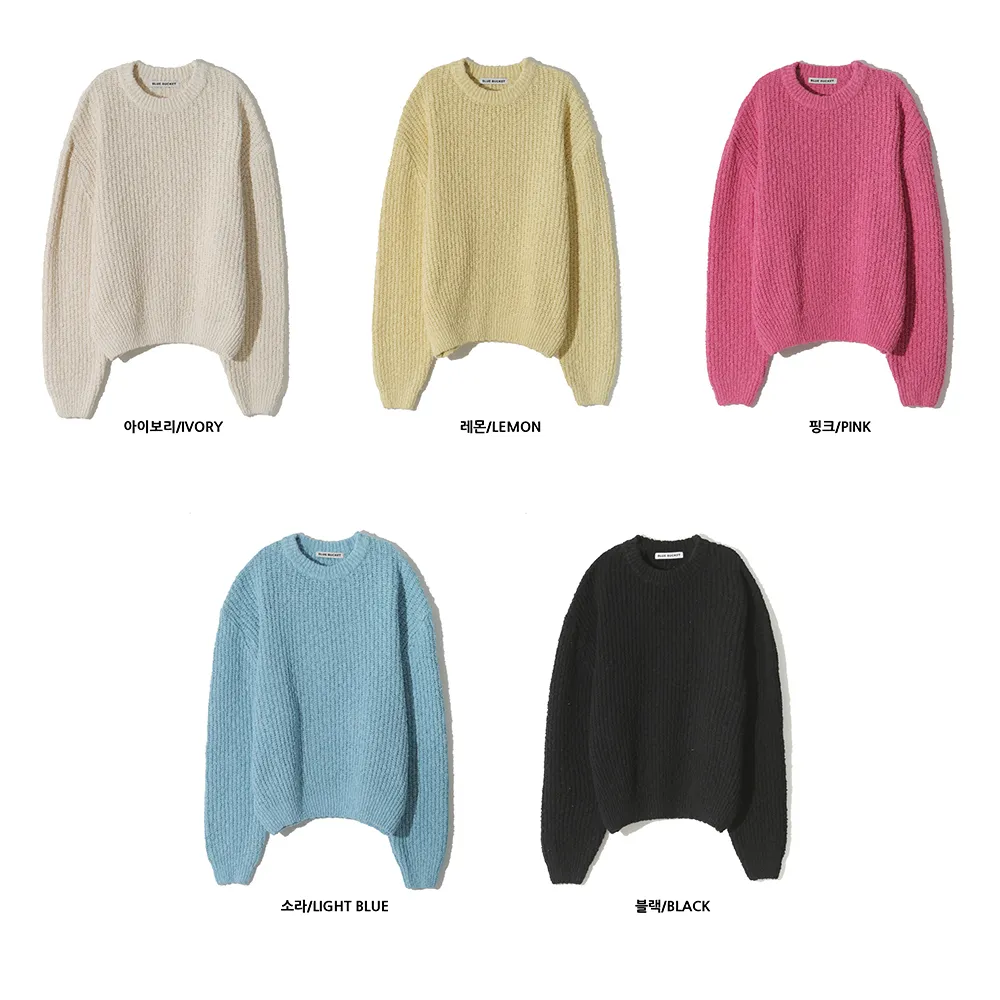 ASCLO  |Crew Neck Pullovers Unisex Street Style Long Sleeves Plain