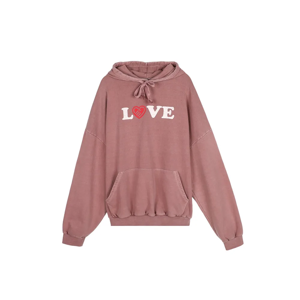 ASCLO  |Pullovers Heart Unisex Sweat Street Style Long Sleeves