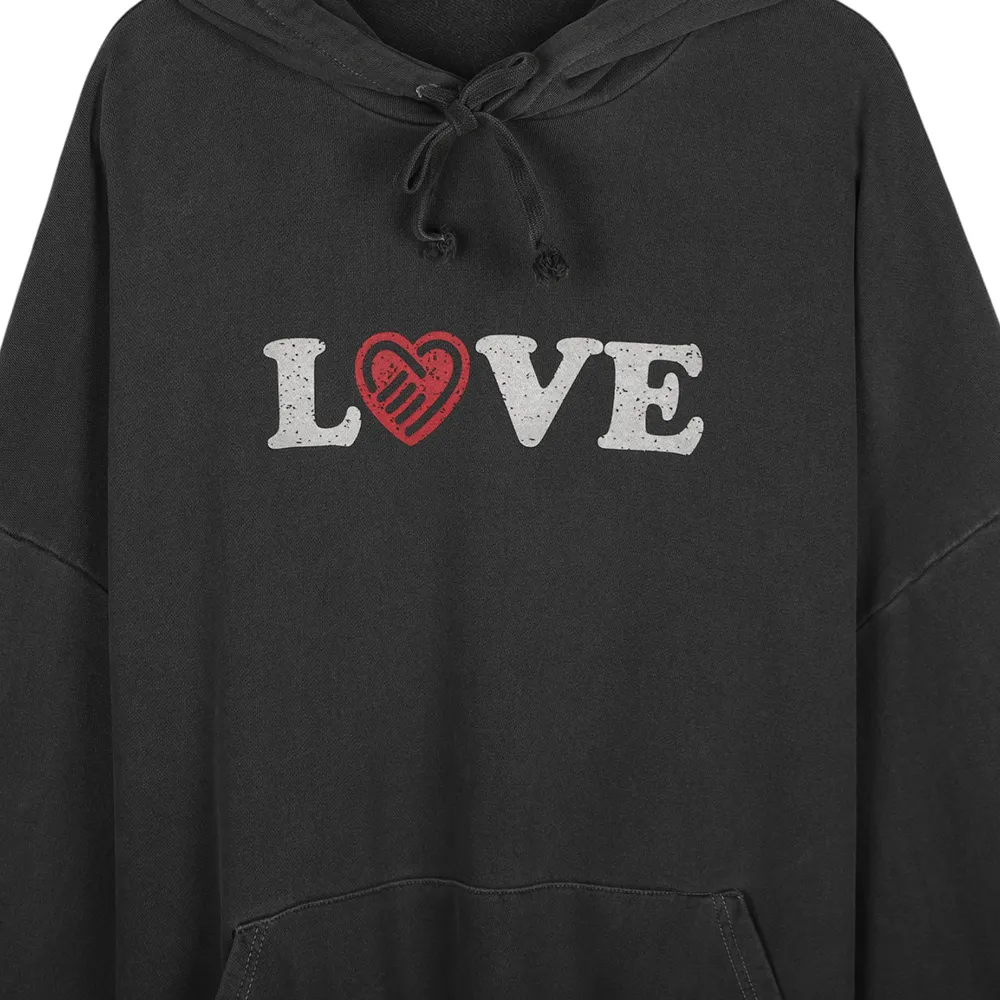 ASCLO  |Pullovers Heart Unisex Sweat Street Style Long Sleeves