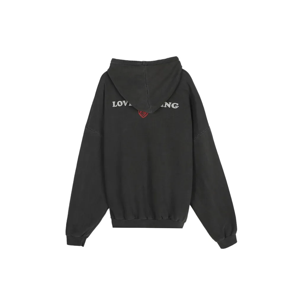 ASCLO  |Pullovers Heart Unisex Sweat Street Style Long Sleeves