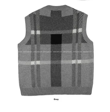 ASCLO  |Pullovers Other Plaid Patterns Unisex Street Style Oversized