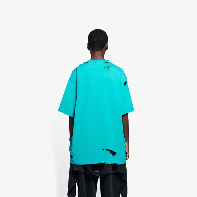 BALENCIAGA  |Crew Neck Pullovers Street Style Cotton Short Sleeves