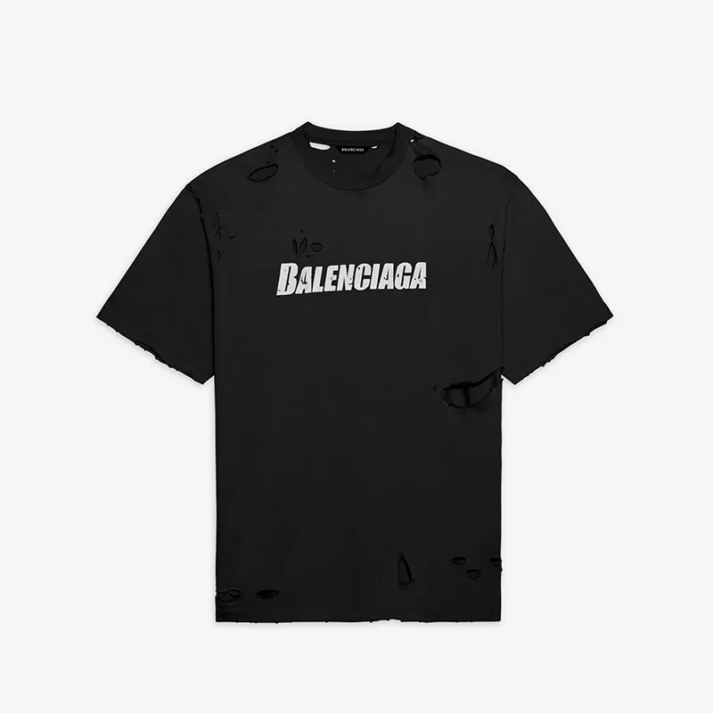 BALENCIAGA  |Crew Neck Pullovers Street Style Cotton Short Sleeves