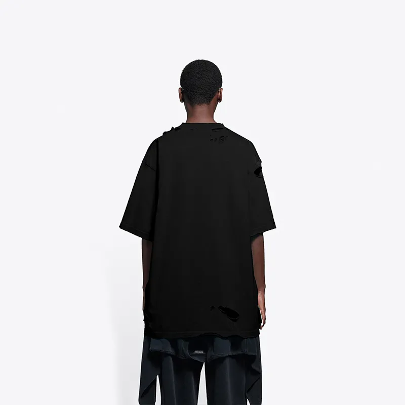 BALENCIAGA  |Crew Neck Pullovers Street Style Cotton Short Sleeves