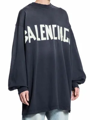 BALENCIAGA  |Pullovers U-Neck Long Sleeves Cotton Oversized