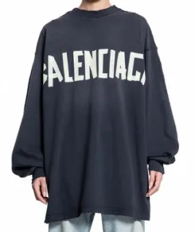 BALENCIAGA  |Pullovers U-Neck Long Sleeves Cotton Oversized