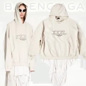 BALENCIAGA  |Pullovers Unisex Street Style Long Sleeves Plain Cotton