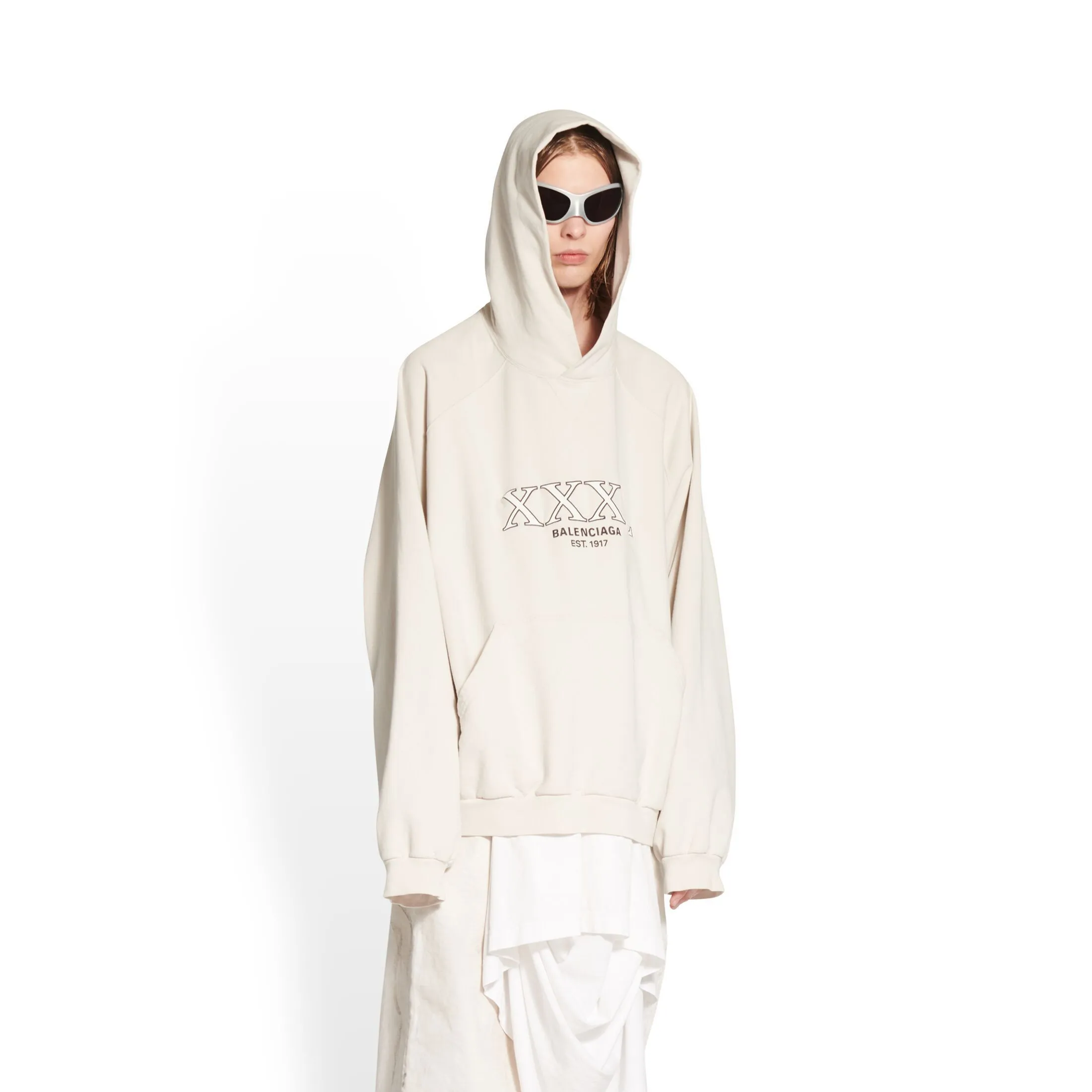 BALENCIAGA  |Pullovers Unisex Street Style Long Sleeves Plain Cotton