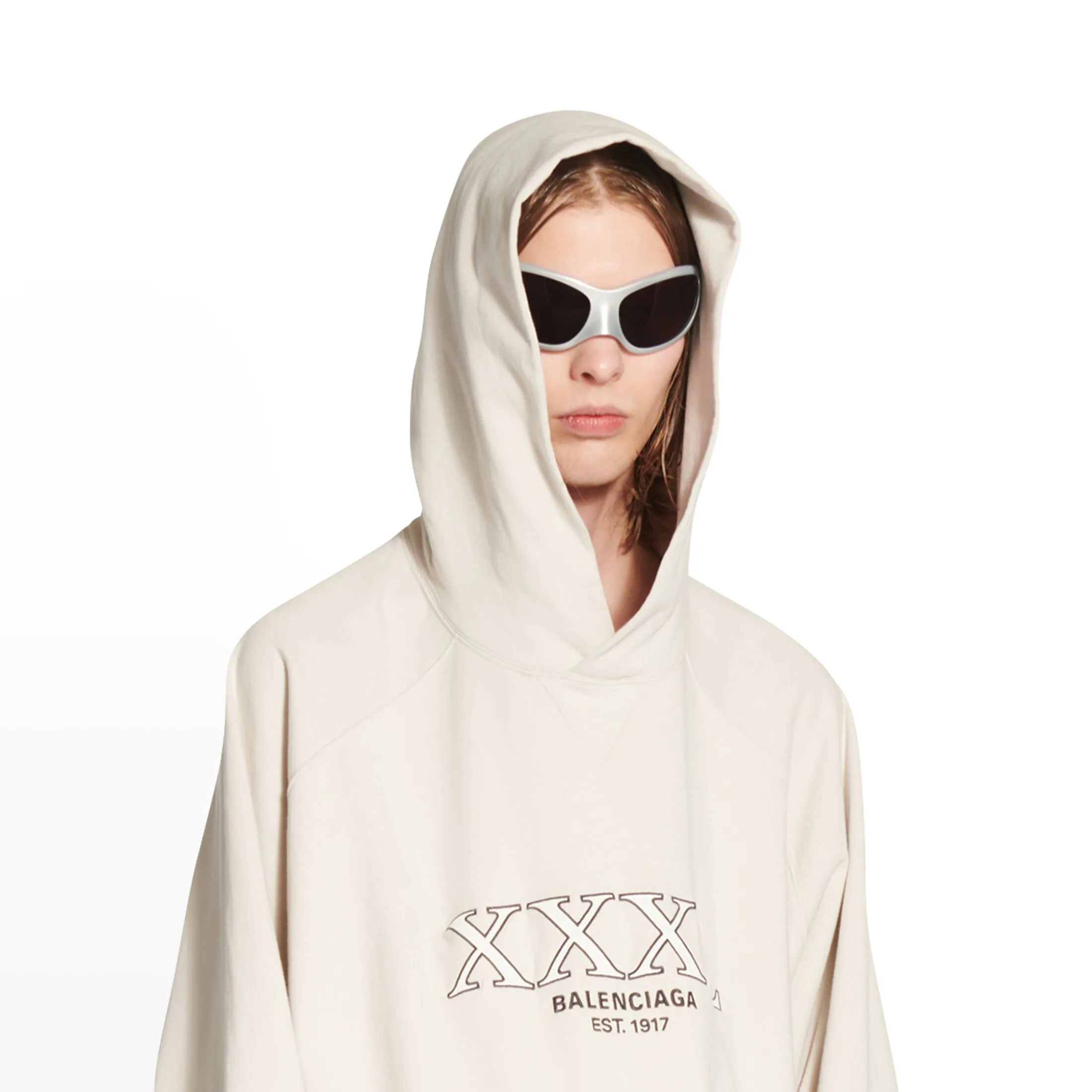 BALENCIAGA  |Pullovers Unisex Street Style Long Sleeves Plain Cotton