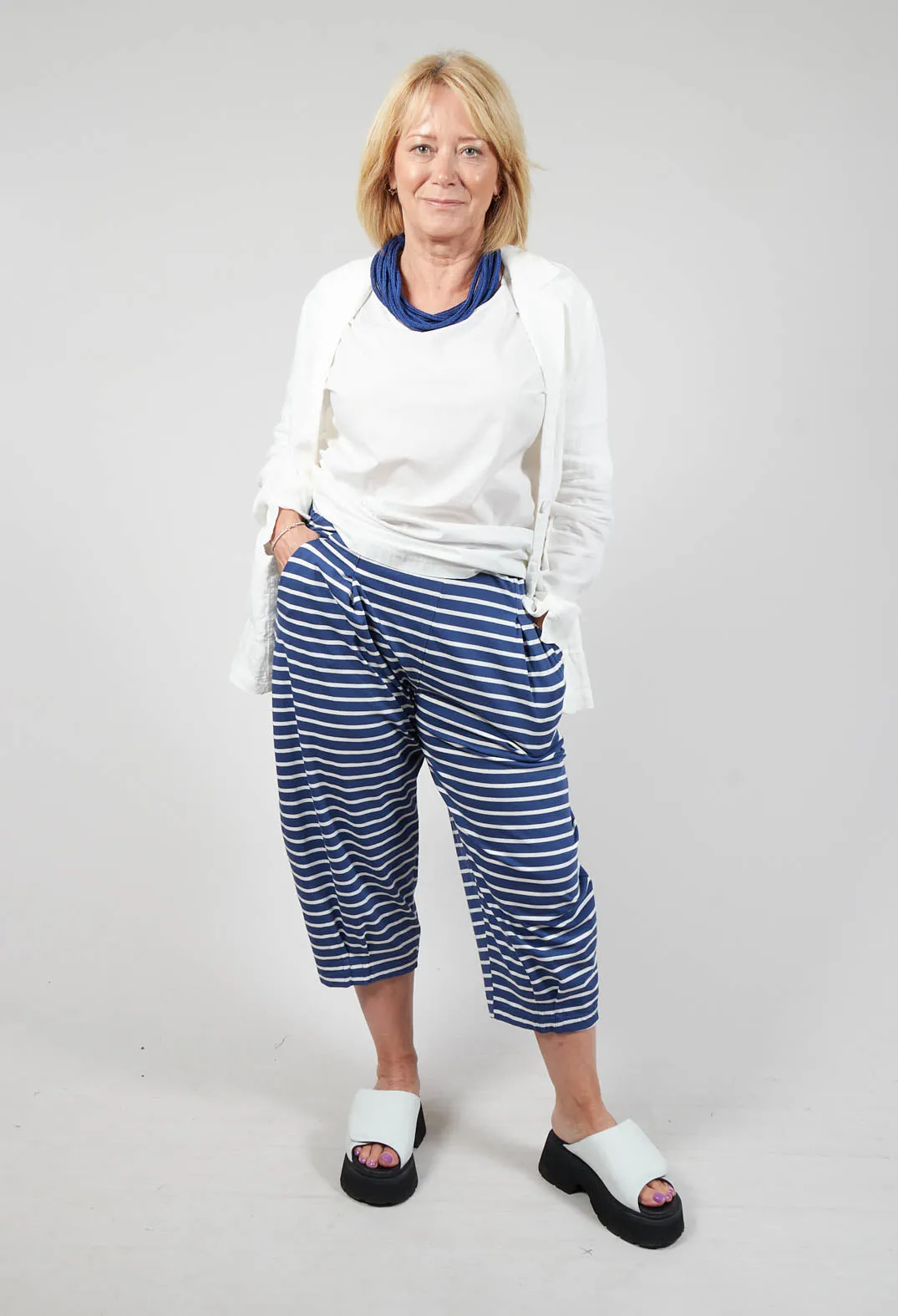 Bianco Jr Trousers in Officina Stripe