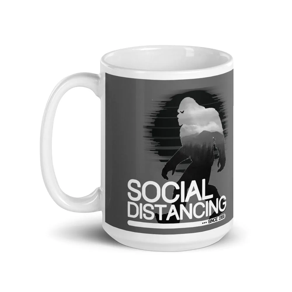 Bigfoot Social Distancing Mug