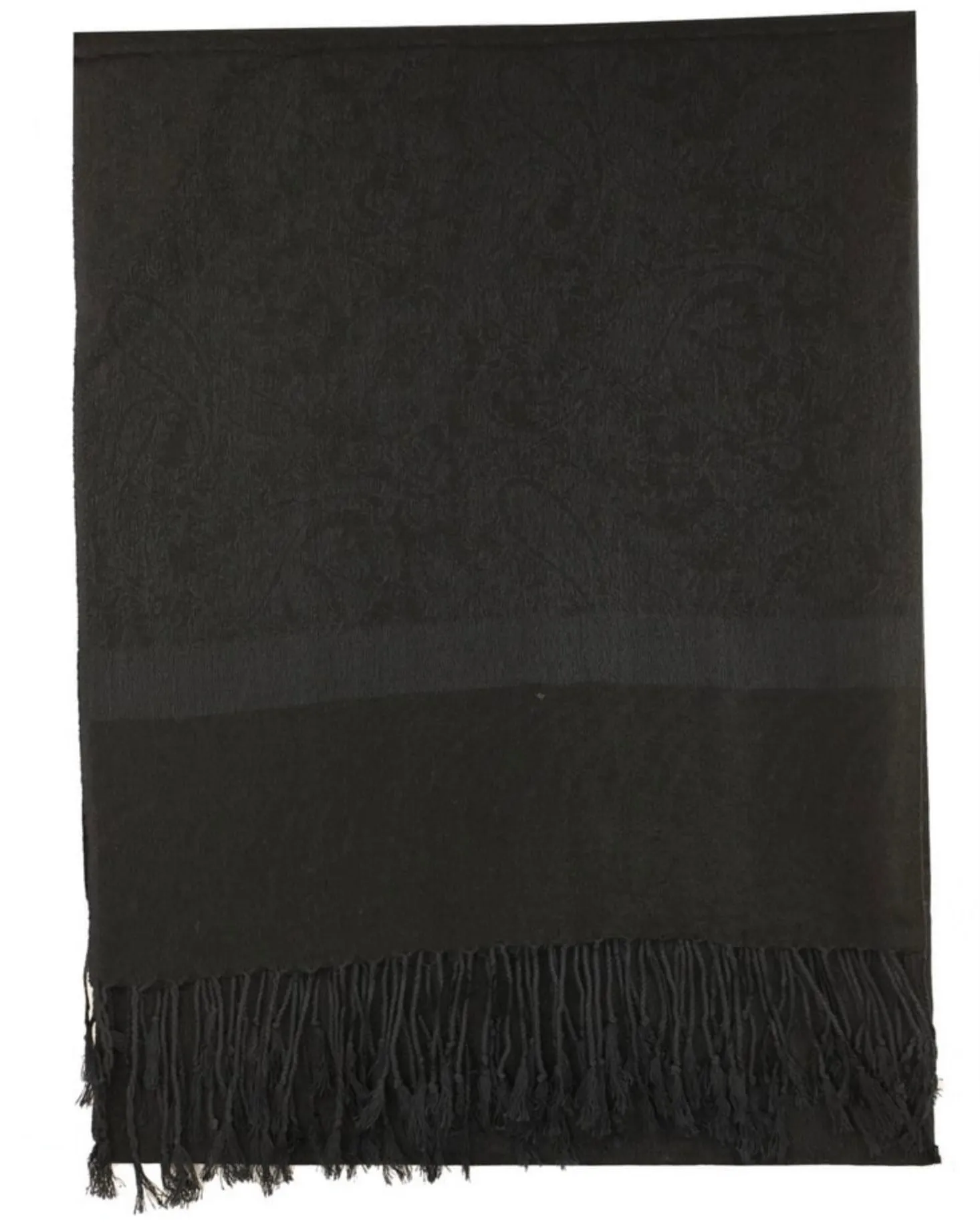 Black Paisley Rave Pashmina