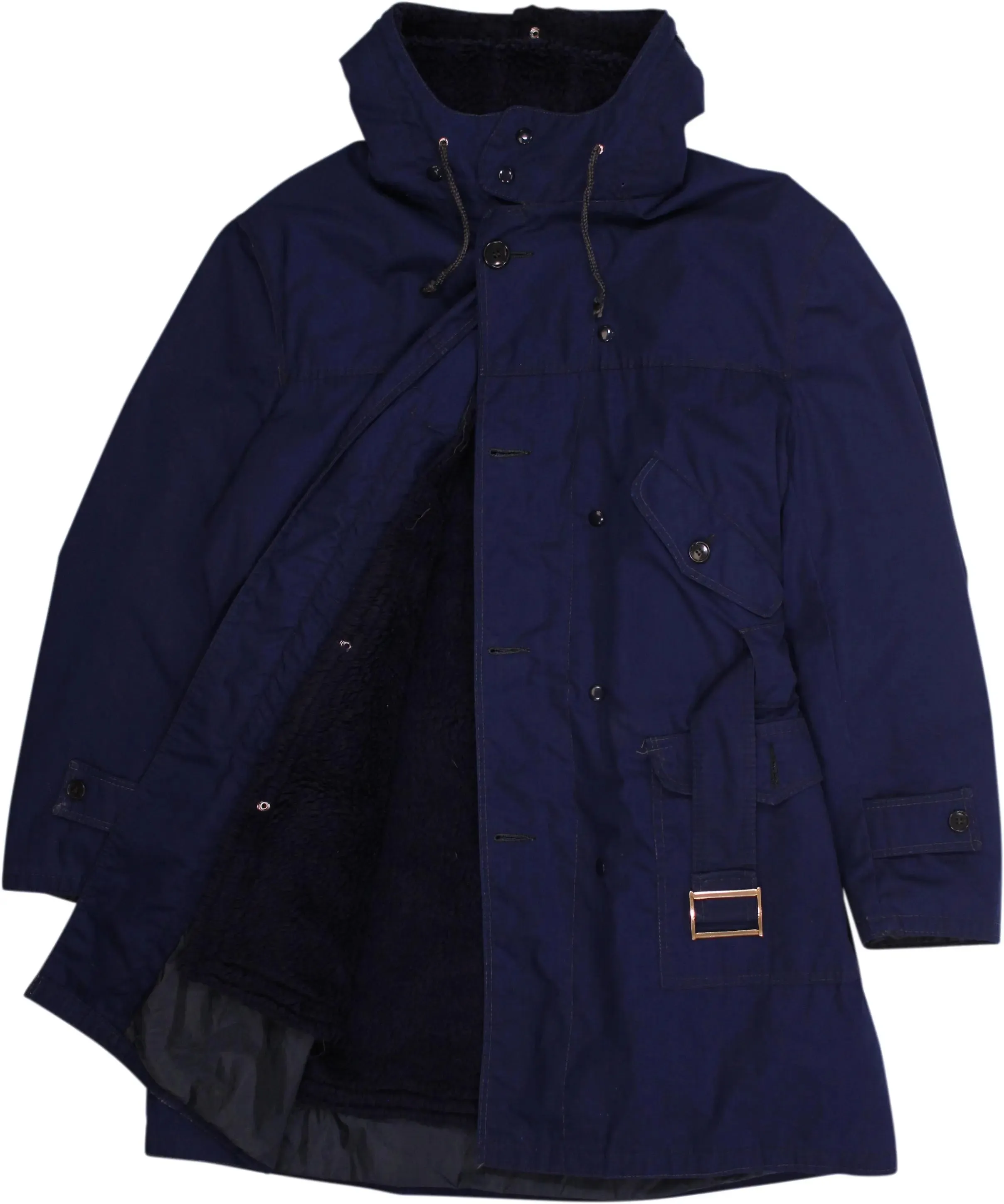 Blue Work Parka with Removable Lining | ThriftTale