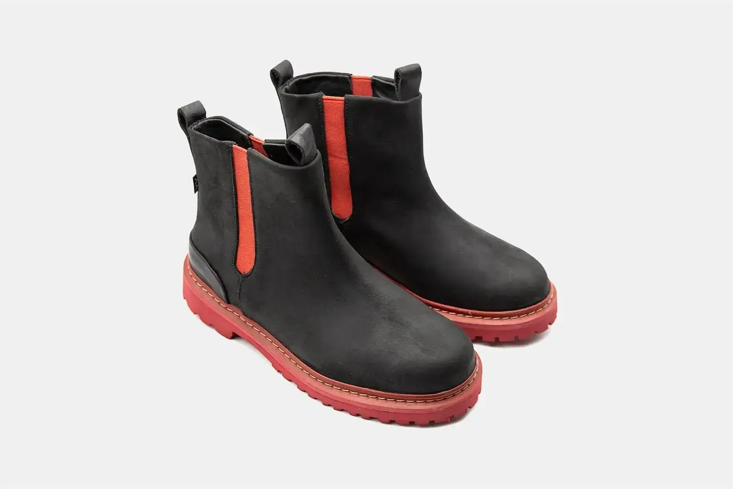 Bota Chelsea - Boa Black/Red