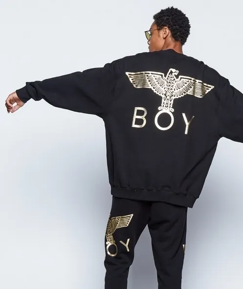 BOY LONDON  |Crew Neck Pullovers Unisex Street Style Long Sleeves