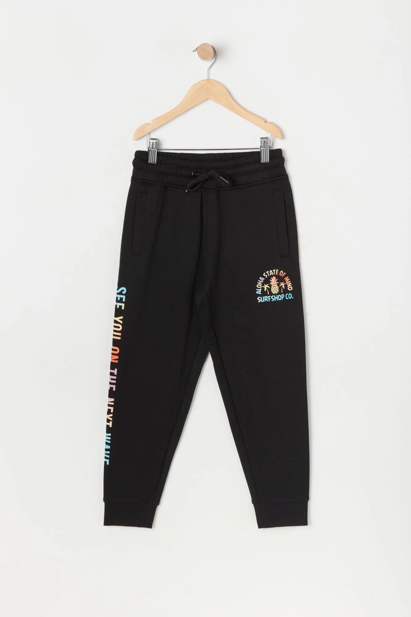 Boys Aloha State Of Mind Graphic Fleece Jogger