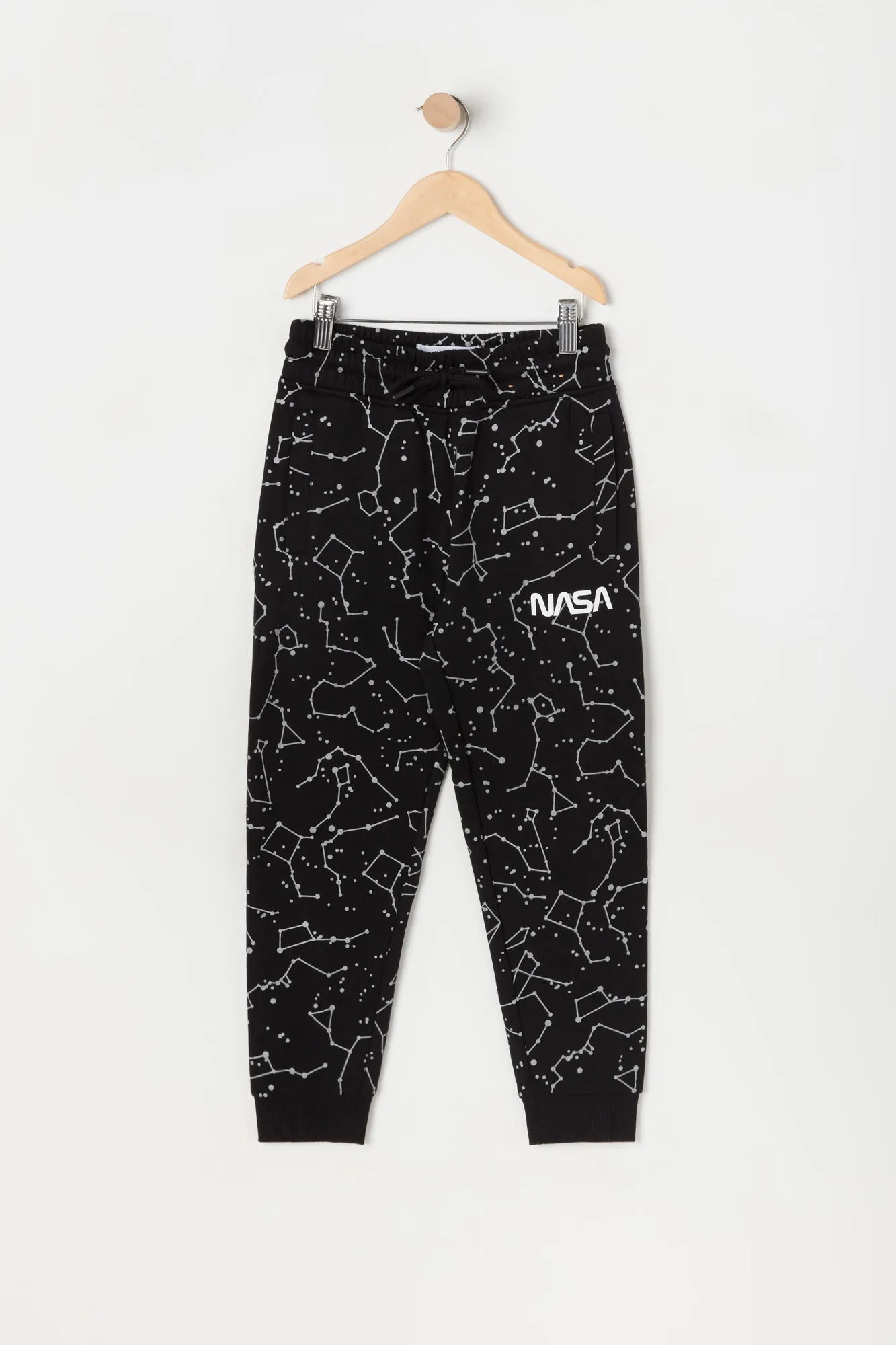 Boys Constellation Print NASA Graphic Fleece Jogger