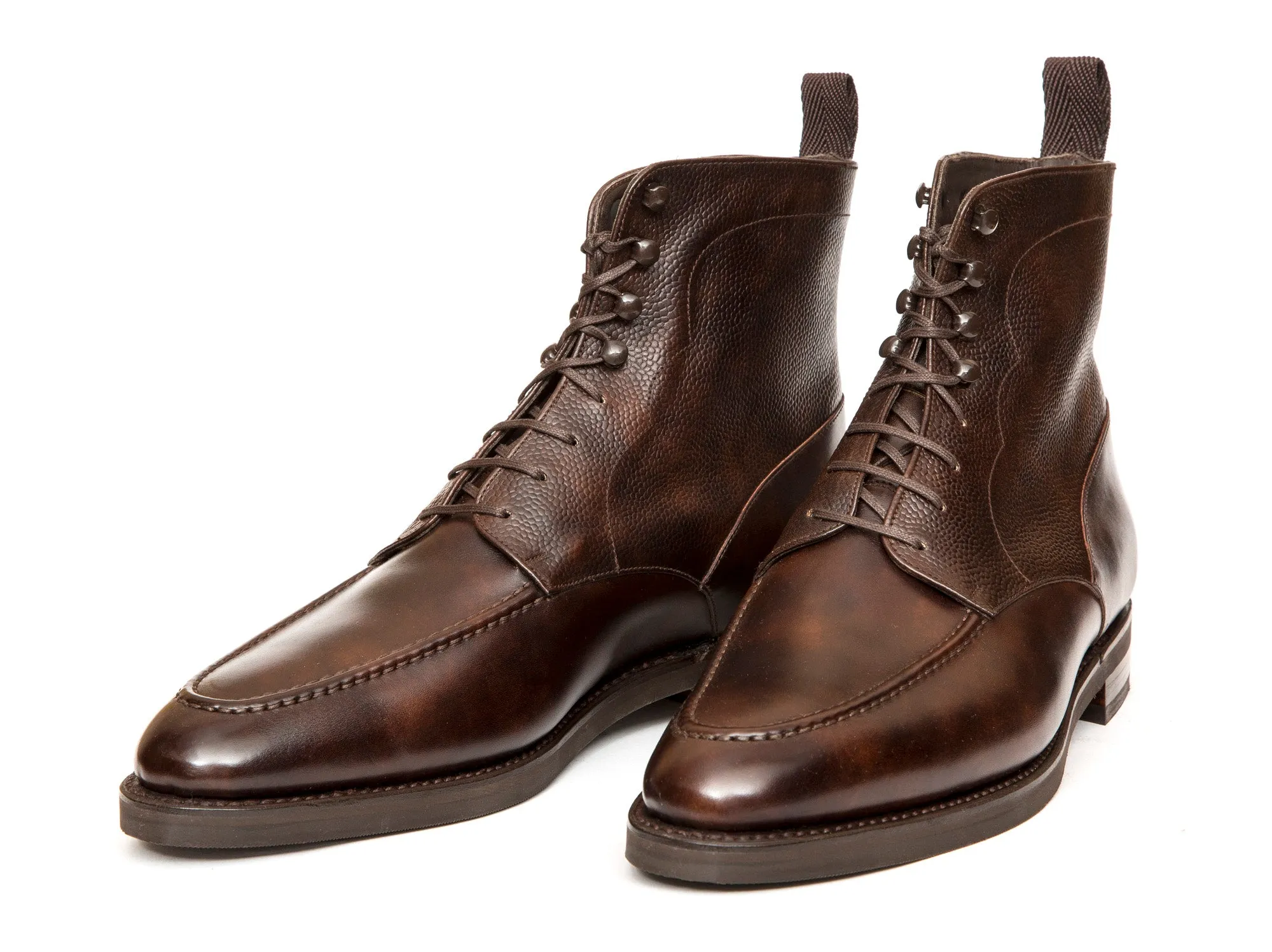 Bremerton - MTO - Dark Brown Museum Calf / Dark Brown Scotch Grain - TMG Last - Double City Rubber Sole