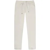 BRUNELLO CUCINELLI Drawstring Cotton Trousers White