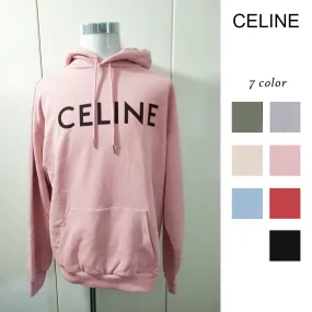 CELINE  |Pullovers Unisex Street Style Long Sleeves Plain Cotton