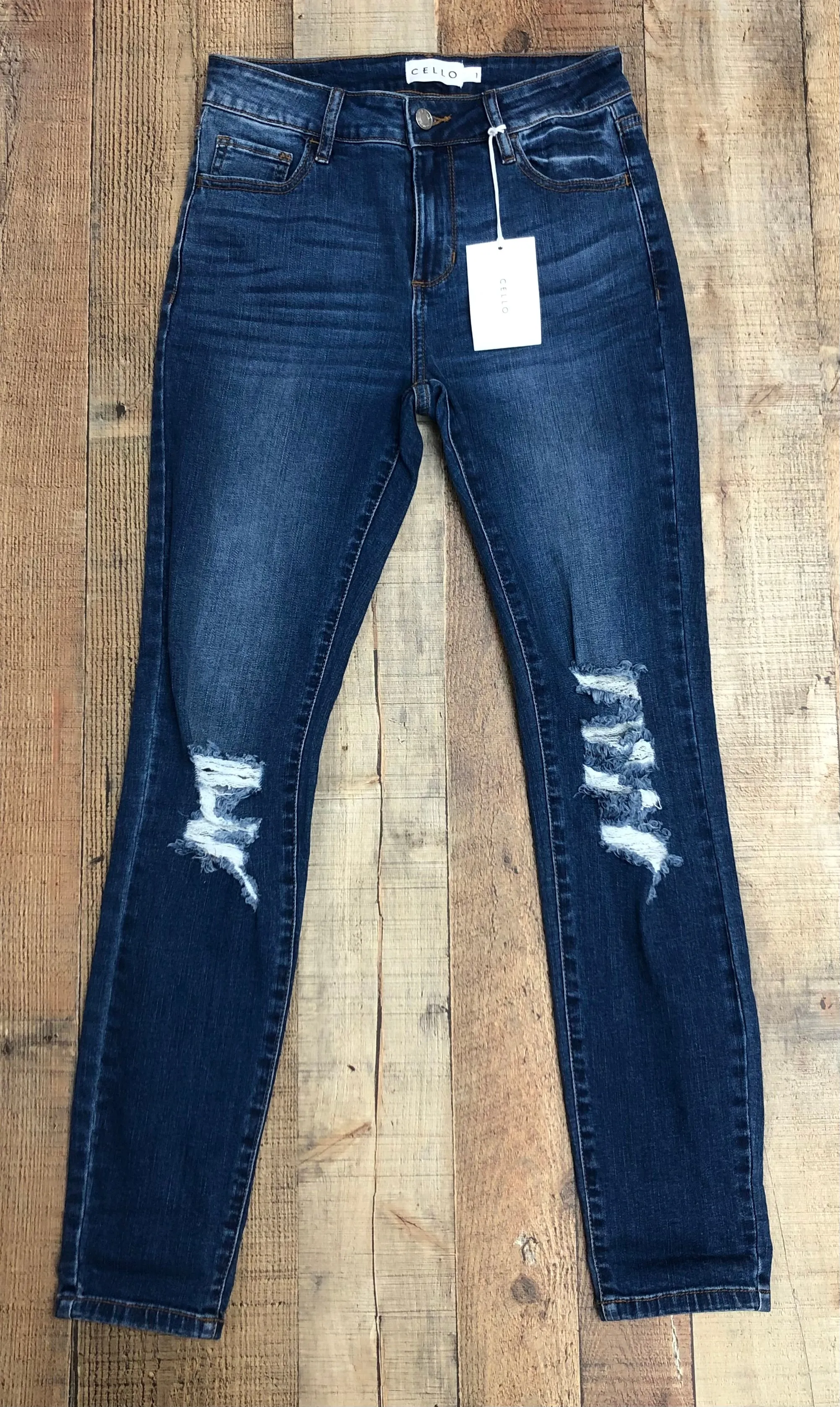 Cello Mid Rise Skinny Jeans