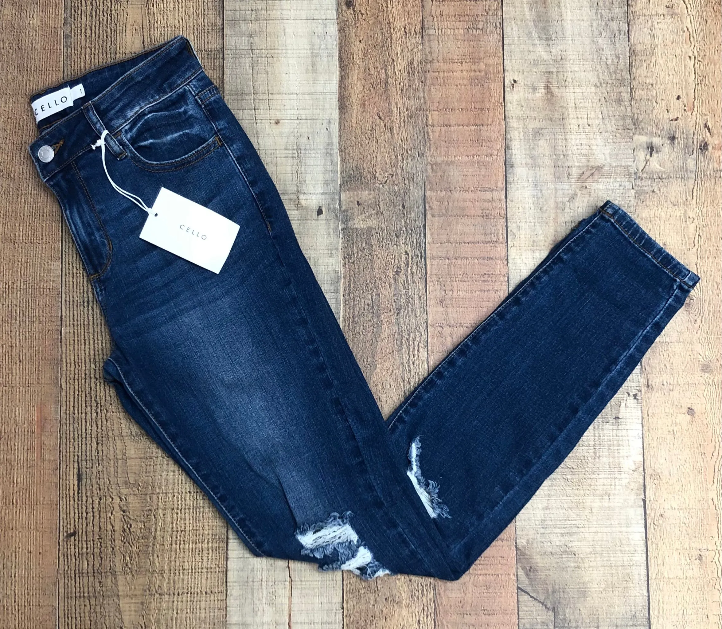 Cello Mid Rise Skinny Jeans