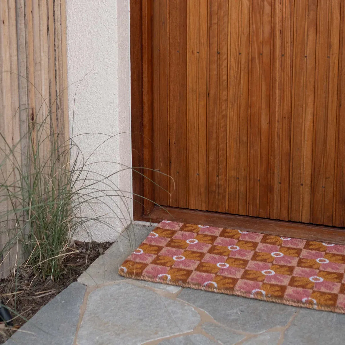 Chamomile Pink Door Mat