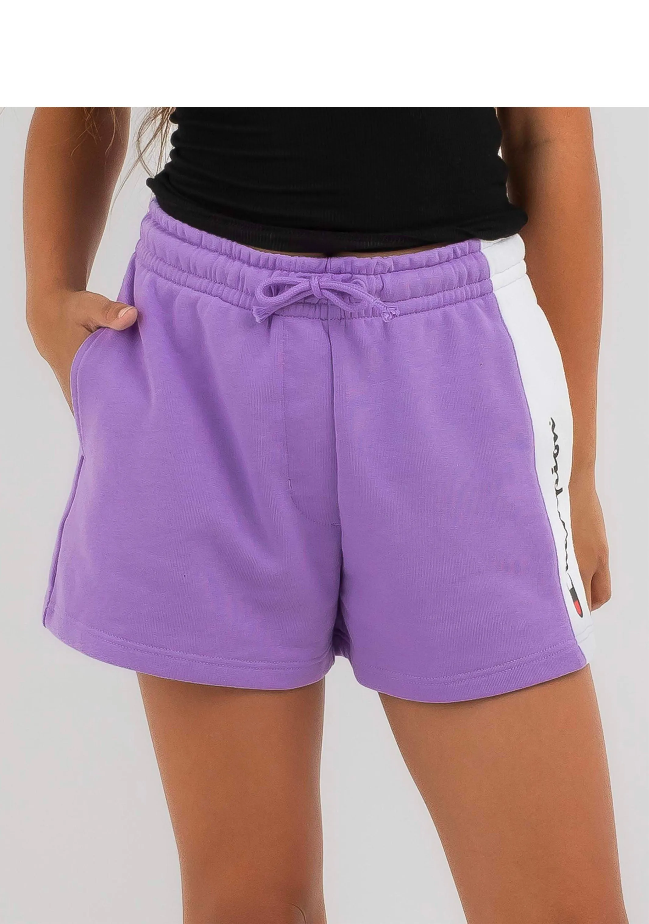 Champion Junior Girls' French Terry Panel Shorts  KVUMN HKI