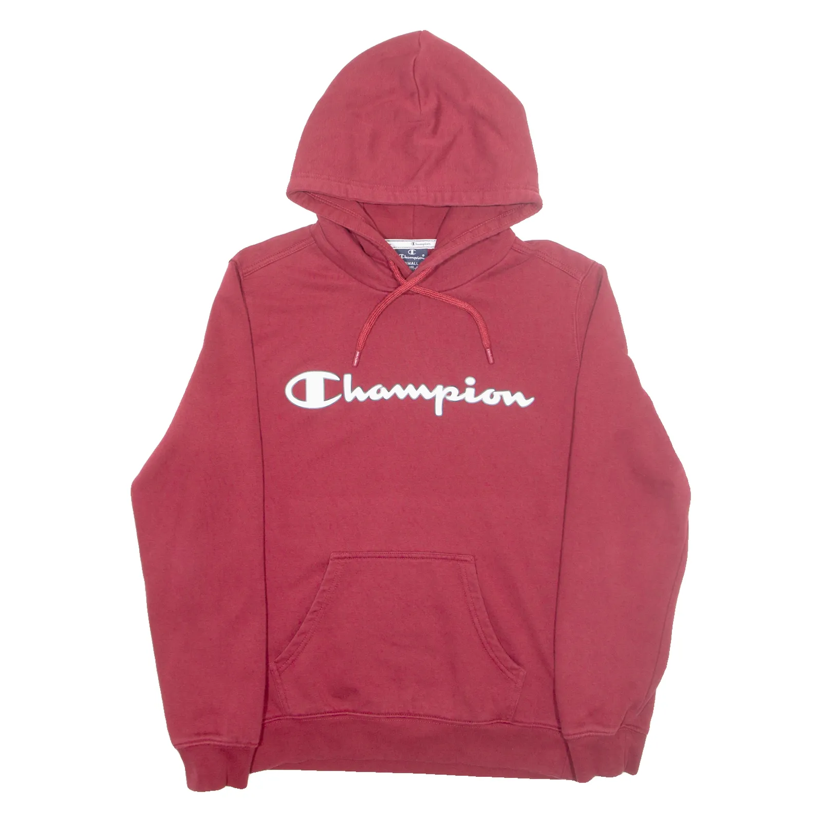 CHAMPION Mens Red Hoodie S