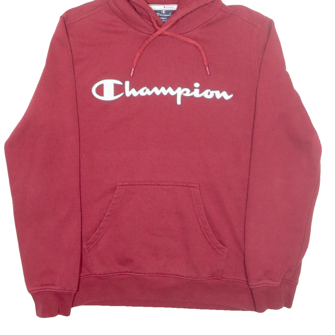 CHAMPION Mens Red Hoodie S