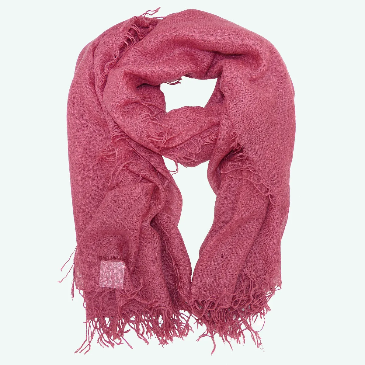 Chan Luu  Meadow Mauve Pink Purple Cashmere And Silk Scarf