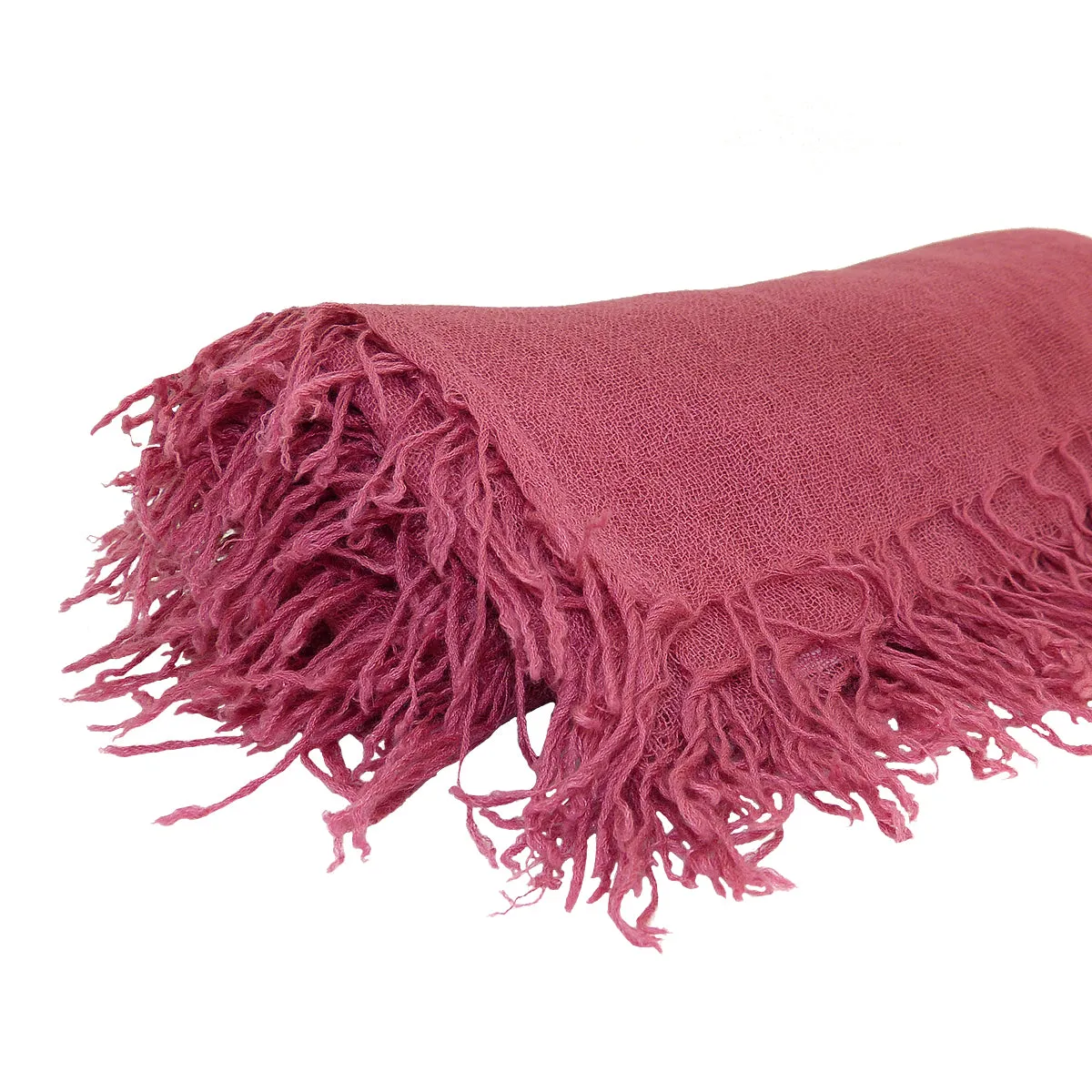 Chan Luu  Meadow Mauve Pink Purple Cashmere And Silk Scarf