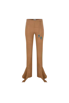 Charvi - Trousers With Stitching And Ruffles