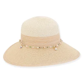 Chelsea Paper Braid Backless Hat in Natural