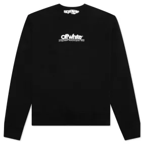 Chunky Logo Slim Crewneck - Black/White