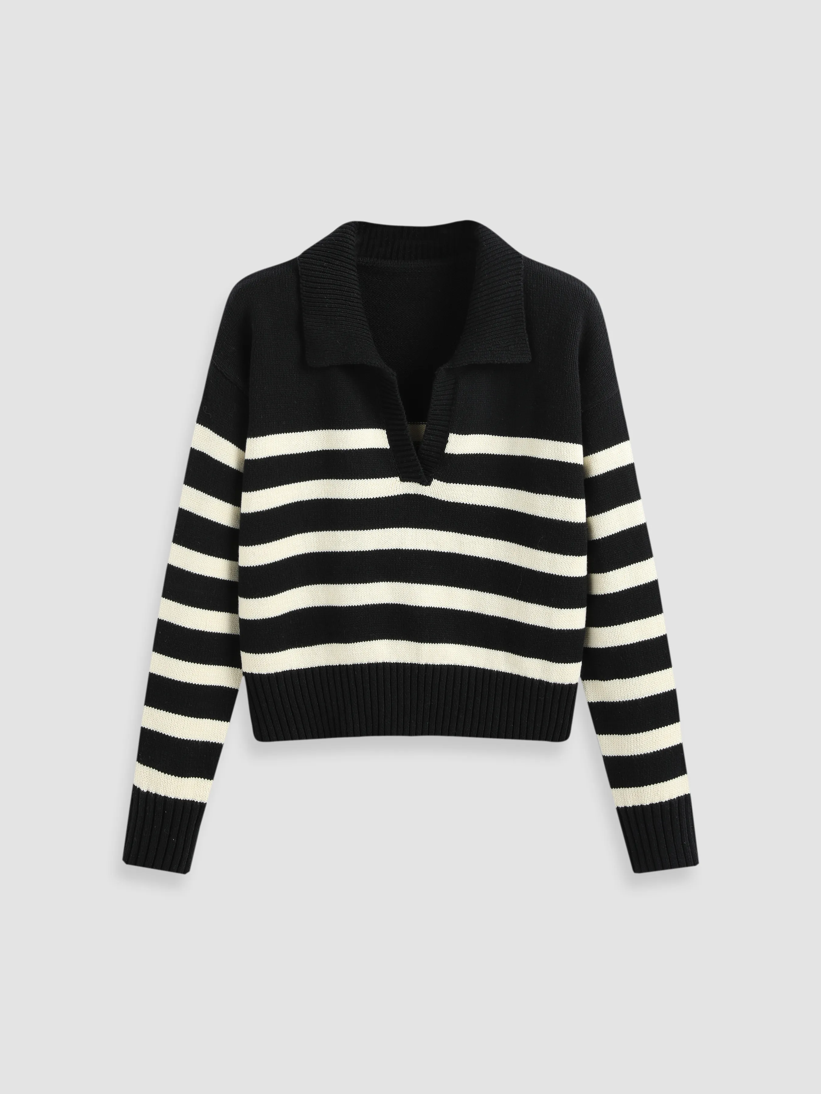 Cider  |Stripes Casual Style Long Sleeves Cotton Oversized